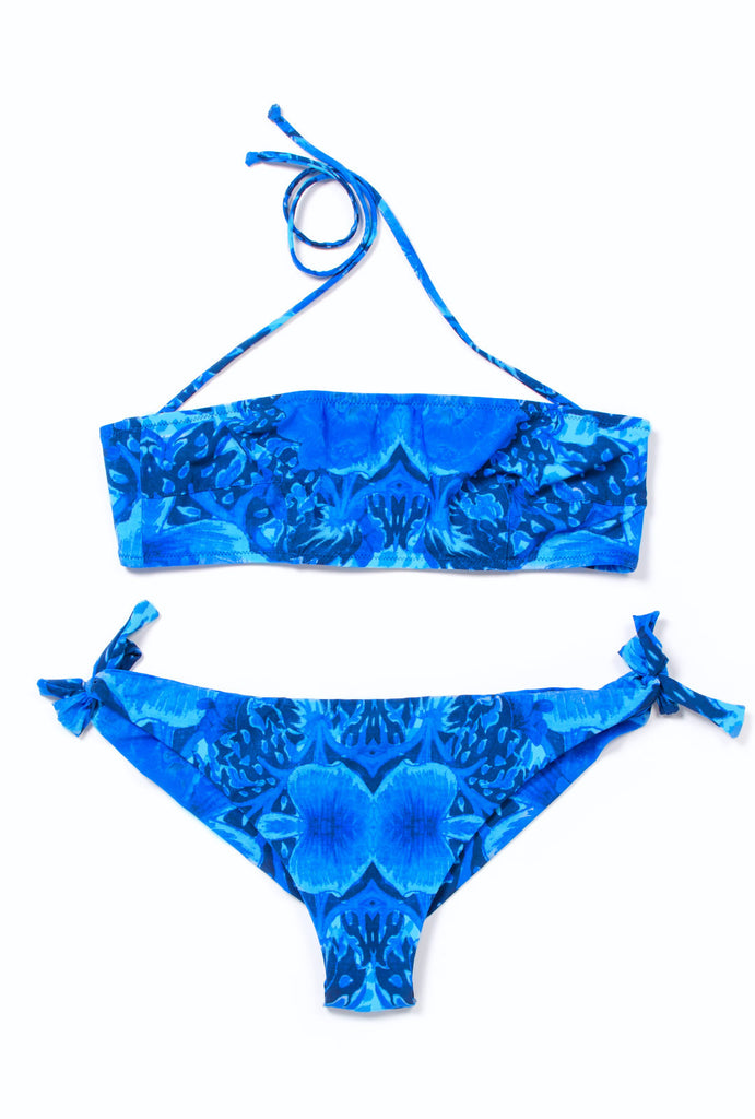 Royal Blue Bandeau Bikini