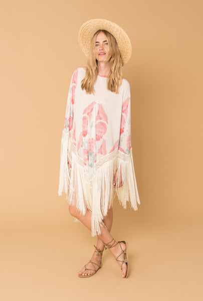 Twilight's Love Flowers Poncho