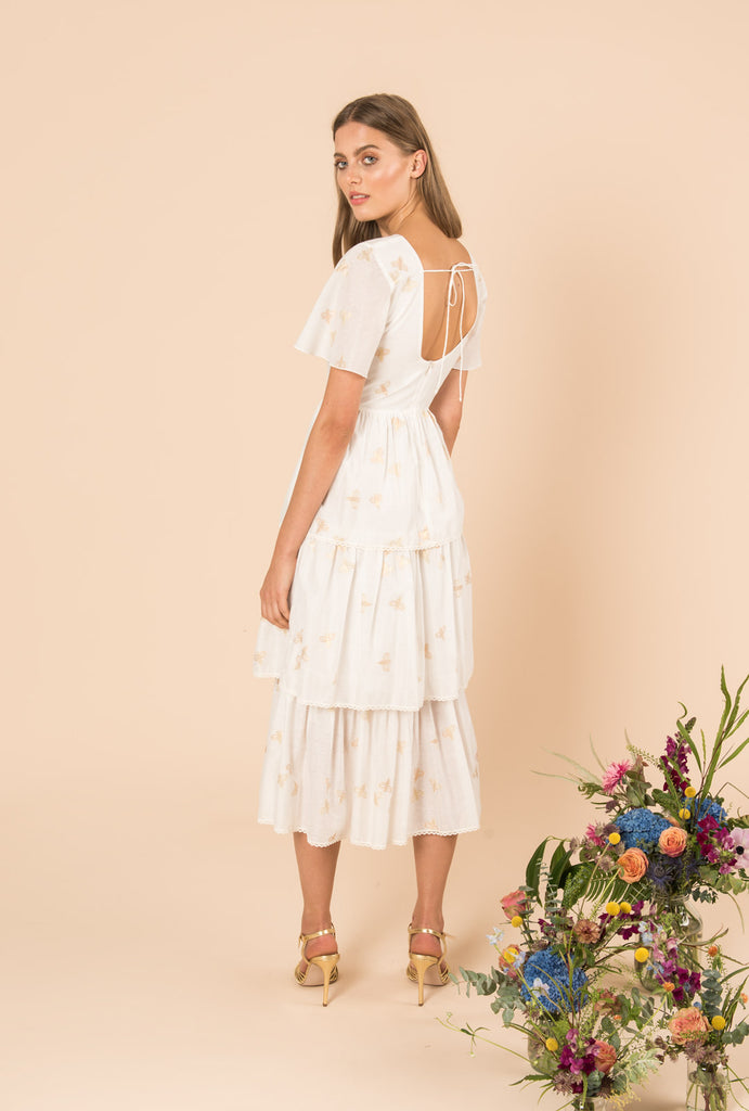 In The Morning Sun Tiered Dress