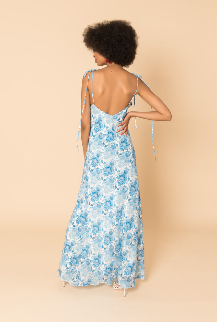 Kalua Blue Bias Dress