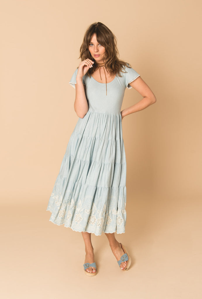 Gypset Blue Romantic Dress