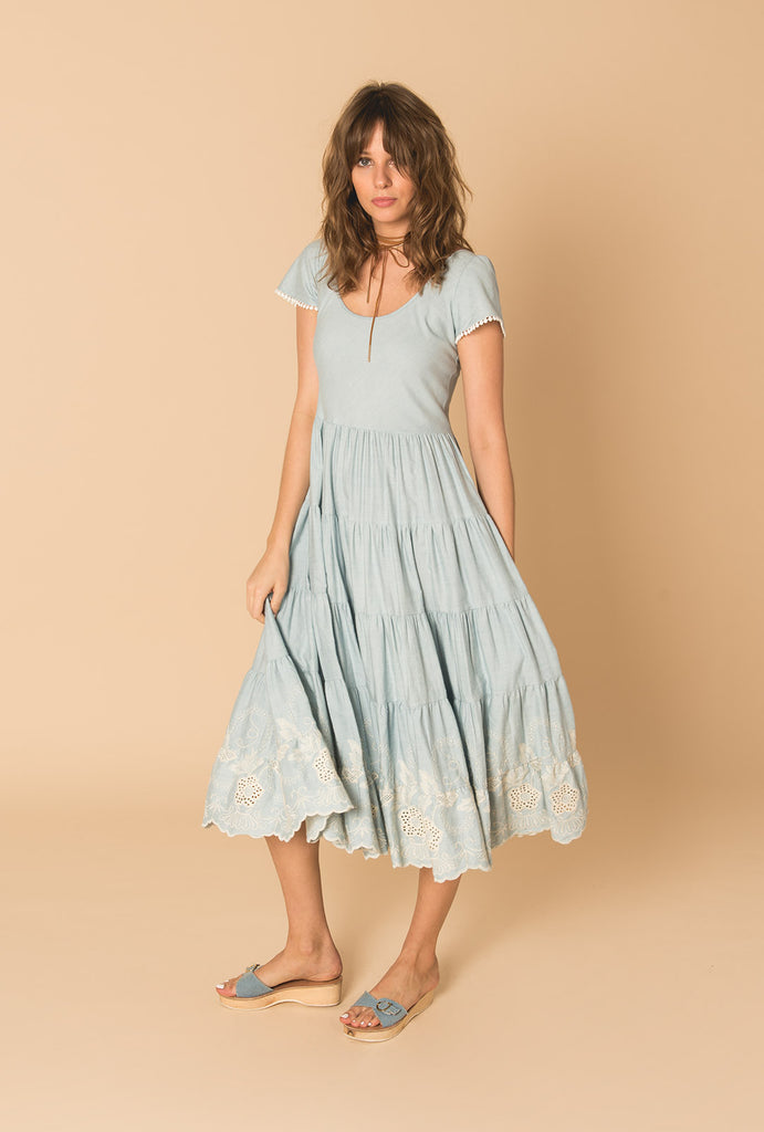 Gypset Blue Romantic Dress