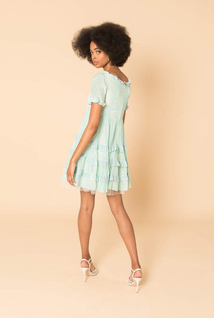 Azure 20s Short Dress